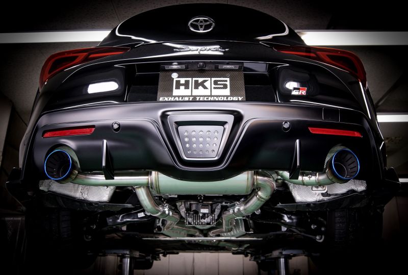 HKS Super Turbo Muffler Toyota Supra GR 2019-2020 - eliteracefab.com