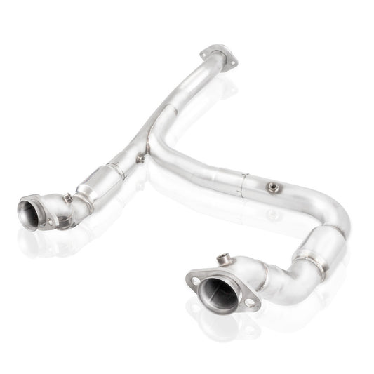 STAINLESS WORKS 15-21 F-150 3.5L Downpipe 3in High-Flow Cats Y-Pipe Factory Connection - eliteracefab.com
