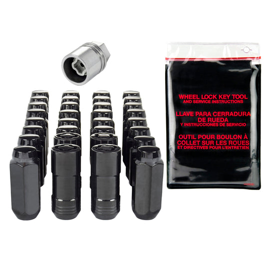 McGard M14x2.0 Black 8 Lug Wheel Install Kit Cone Seat - 84817