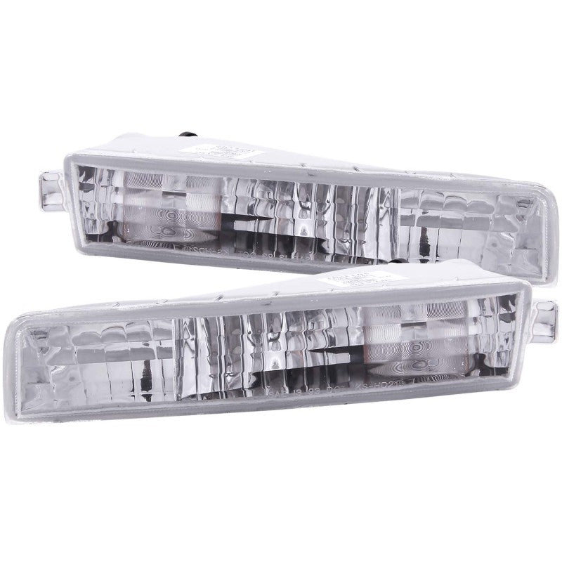 ANZO USA Honda Prelude Euro Parking Lights Chrome; 1997-2001 - eliteracefab.com