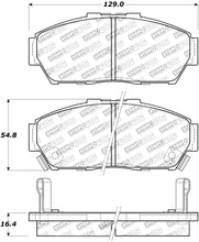 Load image into Gallery viewer, StopTech Street Touring 93-95 Honda Civic Coupe Front Brake Pads - eliteracefab.com