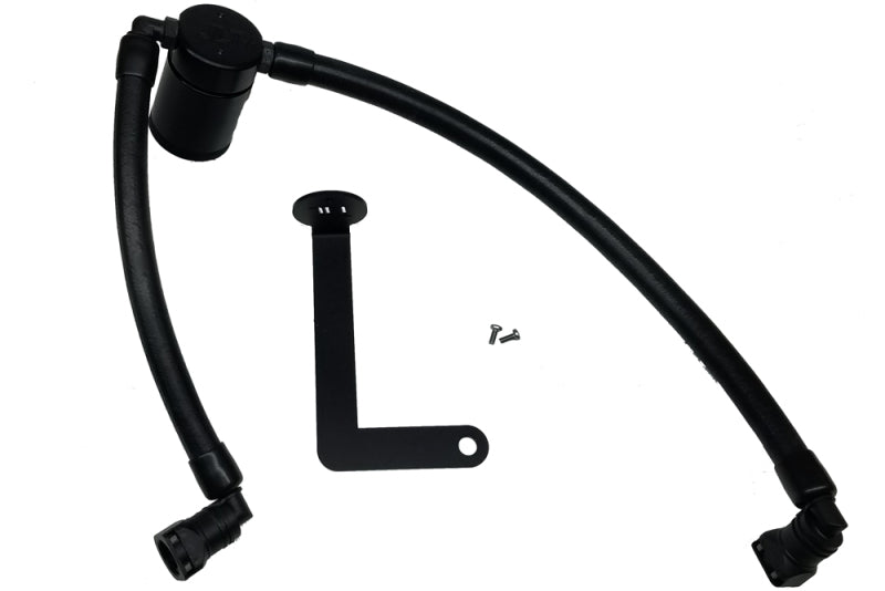 J&L 10-19 Ford Flex EcoBoost V6 Passenger Side Oil Separator 3.0 - Black Anodized - eliteracefab.com