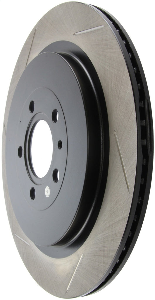 StopTech Premium High Carbon 13-14 Ford Mustang/Shelby GT500 Right Rear Disc Slotted Brake Rotor - eliteracefab.com