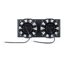 Load image into Gallery viewer, Mishimoto Universal 17in. Heavy-Duty Oil Cooler Fan Shroud - Micro Wrinkle Black - eliteracefab.com