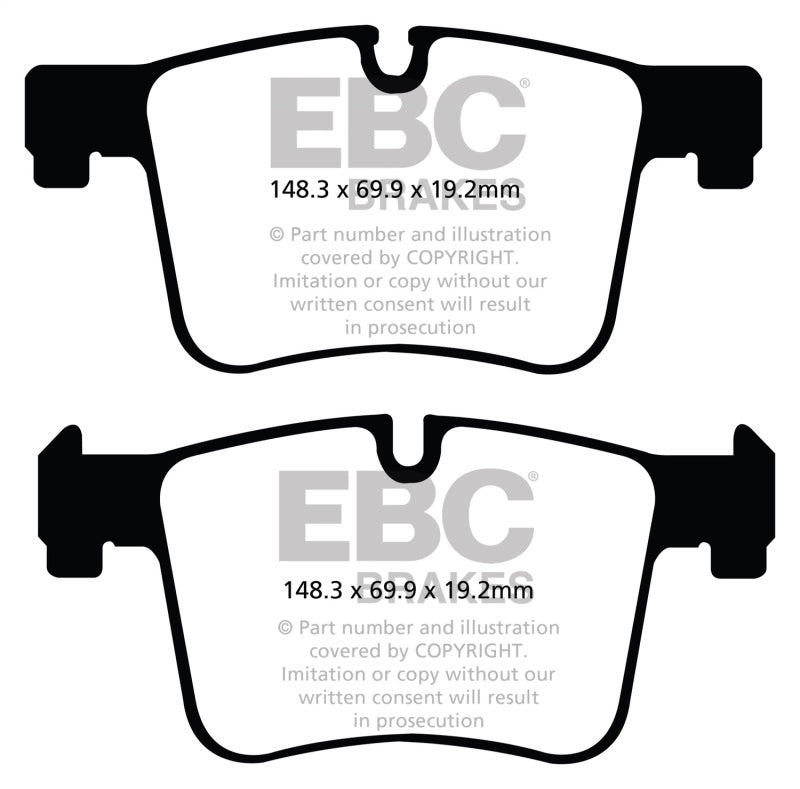 EBC 11+ BMW X3 2.0 Turbo (F25) Redstuff Front Brake Pads - eliteracefab.com