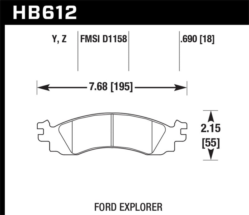 Hawk LTS Street Brake Pads - eliteracefab.com