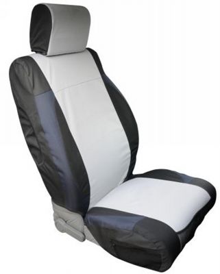 Rampage 2007-2018 Jeep Wrangler(JK) Unlimited Custom Fit Seat Cover - Black/Grey - eliteracefab.com