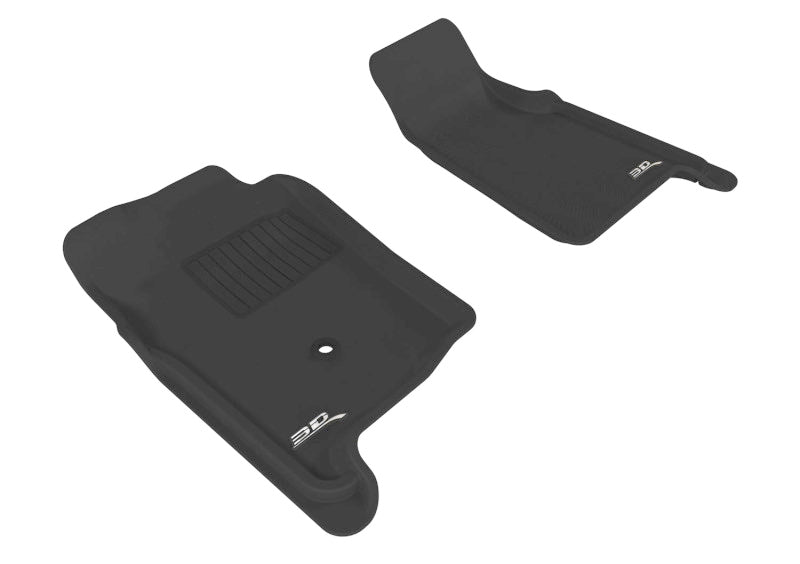 3D MAXpider 1998-2011 Ford Ranger Regular Cab/Supercab Kagu 1st Row Floormat - Black - eliteracefab.com