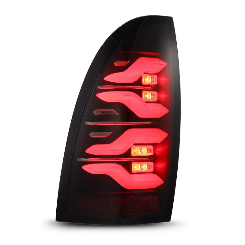 AlphaRex 05-15 Toyota Tacoma LUXX LED Taillights Blk w/Activ Light/Seq Signal AlphaRex