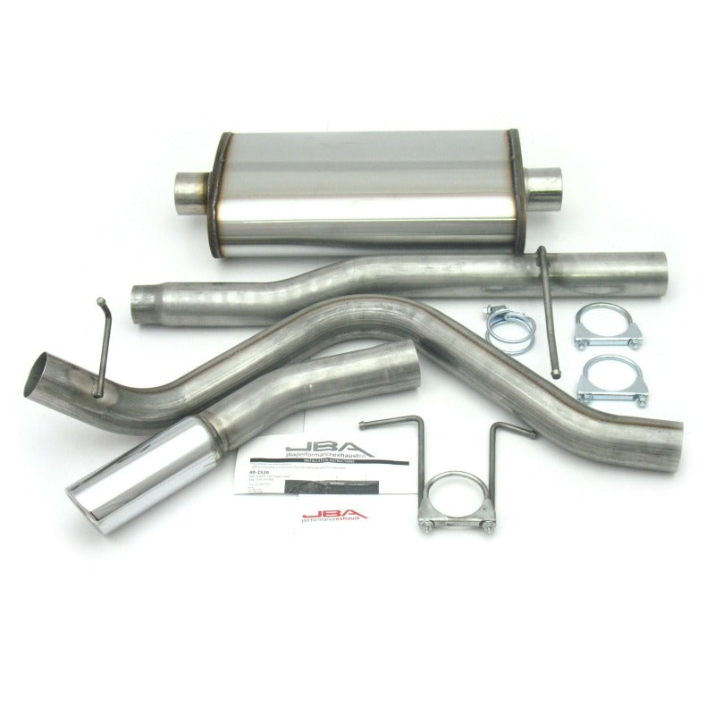 JBA 01-03 Ford F-150 Super Crew 4.6L/5.4L 409SS Pass Side Single Exit Cat-Back Exhaust JBA