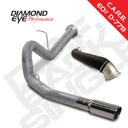 Diamond Eye KIT 4in DPF-BACK SGL w/ TDP AL 07.5-10 Chevy/GMC 6.6L Duramax 2500/3500 Diamond Eye Performance