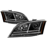 Spyder 15-18 Ford Focus Projector Headlights - Seq Turn Light Bar - Black PRO-YD-FF15-LBSEQ-BK