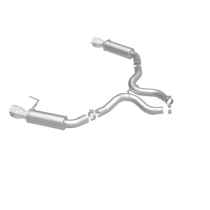 MagnaFlow Axle Back, SS, 3in, Competition, Dual Split Polished 4.5in Tip 2015 Ford Mustang GT V8 5.0 Magnaflow