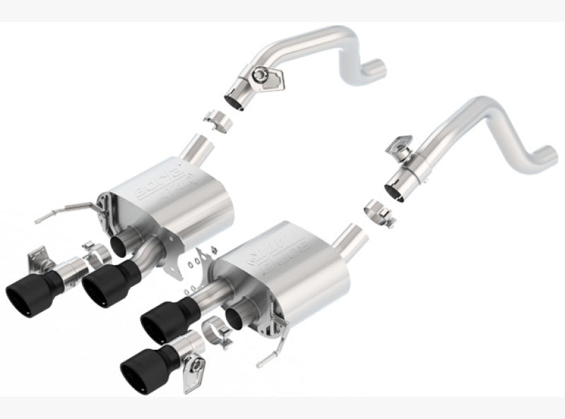 Borla 14-18 C7 Corvette Stingray Axle-Back ATAK Exhaust 2.75in To Muffler Dual 2.75in Out 4.25in Tip - eliteracefab.com