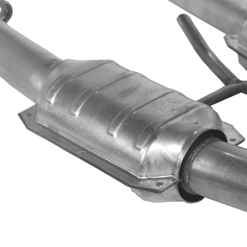 BBK 79-93 Mustang 5.0 Short Mid H Pipe With Catalytic Converters 2-1/2 For BBK Long Tube Headers BBK