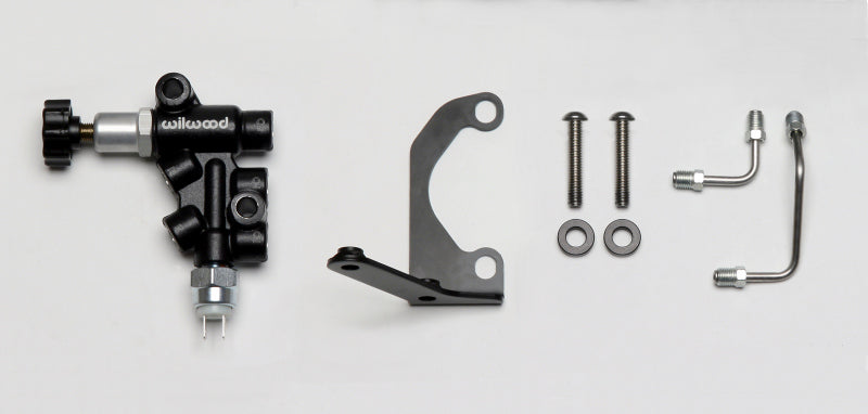 Wilwood Tandem Master Cylinder Mounting Bracket L/H Kit w/ Prop Valve - eliteracefab.com