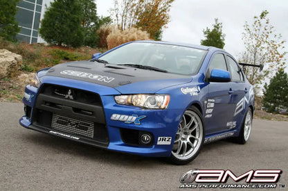 AMS Front Mount Intercooler with Stencil | 2008-2015 Mitsubishi Evo X - eliteracefab.com