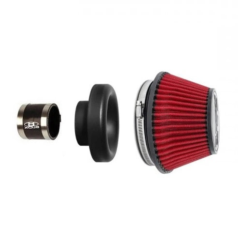 PERFORMANCE AIR FILTER KIT - 5" FILTER - 2.5" - Black - eliteracefab.com