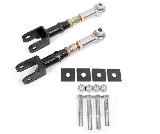 BMR REAR TOE RODS ADJUSTABLE BLACK (2015+ MUSTANG) - eliteracefab.com