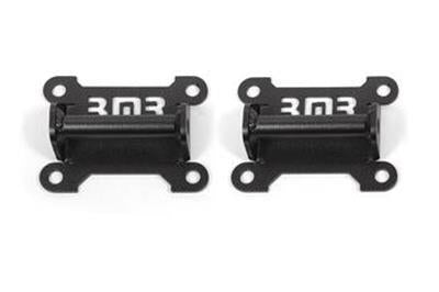 BMR MOTOR MOUNT KIT ENGINE SIDE SOLID STEEL LS ONLY BLACK (93-02 CAMARO/FIREBIRD) - eliteracefab.com