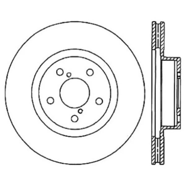 STOPTECH 06-08 SUBARU LEGACY WAGON/SEDAN 2.5I FRONT CYRO PERFORMANCE ROTOR, 120.47021CRY - eliteracefab.com