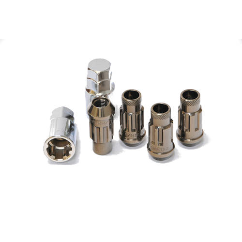 WHEEL MATE MUTEKI SR48 OPEN END LOCKING LUG NUT SET OF 4 – TITANIUM 12×1.50 48MM - eliteracefab.com