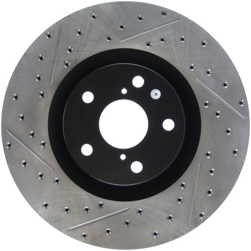 STOPTECH 14 LEXUS IS SLOTTED & DRILLED FRONT RIGH ROTOR, 127.44185R - eliteracefab.com