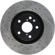 Load image into Gallery viewer, STOPTECH 14 LEXUS IS SLOTTED &amp; DRILLED FRONT RIGH ROTOR, 127.44185R - eliteracefab.com