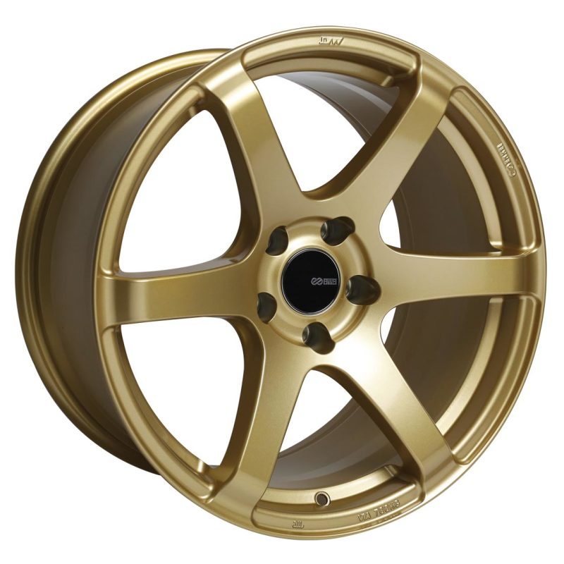 Enkei T6S 18x8 45mm Offset 5x100 Bolt Pattern 72.6 Bore Gold Wheel - eliteracefab.com