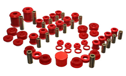 Energy Suspension 95-99 Mitsubishi Eclipse FWD/AWD Red Hyper-flex Master Bushing Set - eliteracefab.com