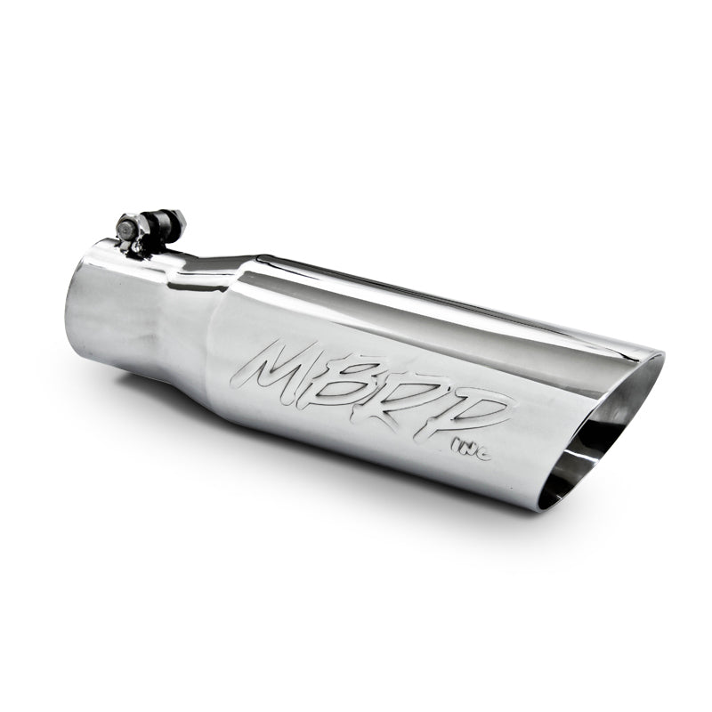 MBRP Universal Tip 3in O.D. Dual Wall Angled 2 inlet 12 length - eliteracefab.com