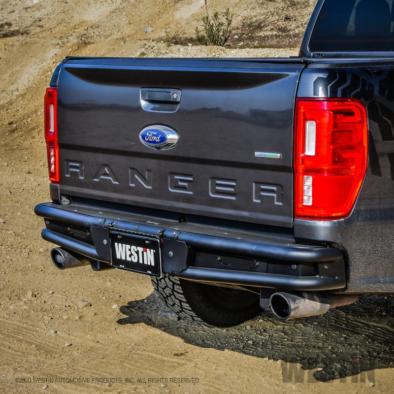 Westin 19-20 Ford Ranger Outlaw Rear Bumper - Textured Black Westin