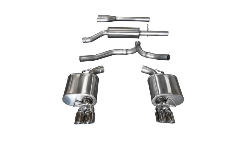 Corsa 11-14 Dodge Charger SXT 2.5in Sport Cat-Back Dual Rear Exit w/ Twin 3.0in Polished Tips CORSA Performance