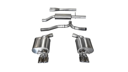 Corsa 11-14 Dodge Charger SXT 2.5in Sport Cat-Back Dual Rear Exit w/ Twin 3.0in Polished Tips CORSA Performance