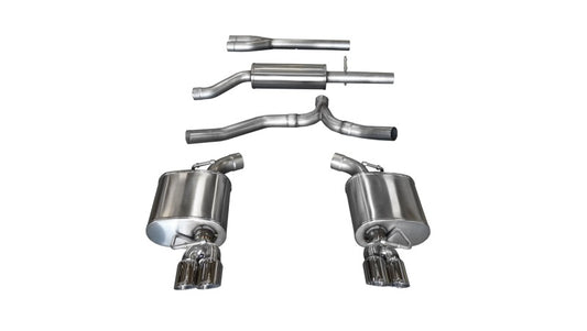 Corsa 11-14 Dodge Charger SXT 2.5in Sport Cat-Back Dual Rear Exit w/ Twin 3.0in Polished Tips CORSA Performance