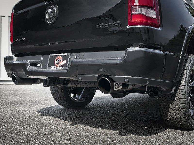 aFe Gemini XV 3in 304 SS Cat-Back Exhaust 19-21 Ram 1500 V8 5.7L Hemi w/ Black Tips - eliteracefab.com