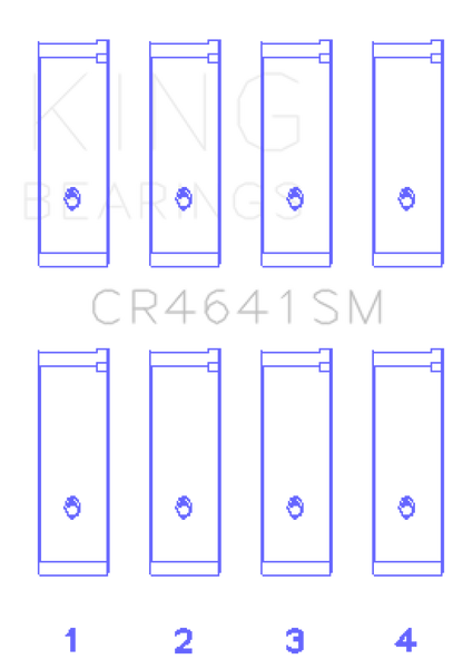 King Suzuki J24B (Size 0.50 Oversized) Rod Bearing Set King Engine Bearings