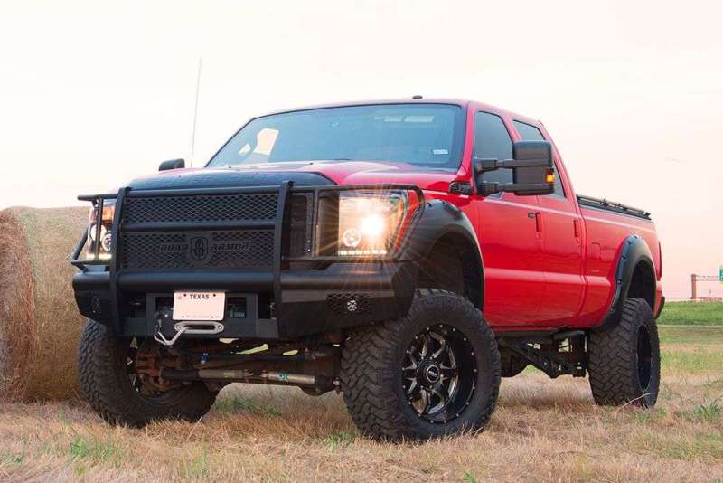 Road Armor 11-16 Ford F-250 Vaquero Front Bumper Full Guard - Tex Blk