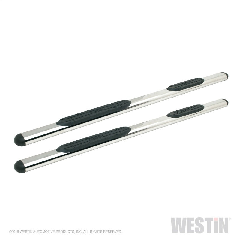 Westin Premier 4 Oval Nerf Step Bars 85 in - Stainless Steel - eliteracefab.com