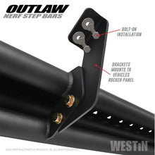 Load image into Gallery viewer, Westin 2020 Jeep Gladiator Outlaw Nerf Step Bars - Textured Black - eliteracefab.com