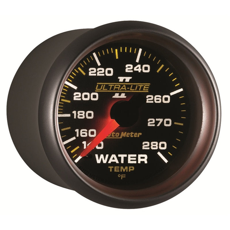Autometer Ultra-Lite II 52mm 140-280 Deg F Mechanical Water Temp Gauge 4931