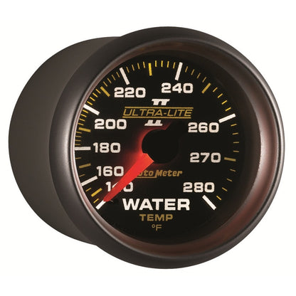 Autometer Ultra-Lite II 52mm 140-280 Deg F Mechanical Water Temp Gauge 4931
