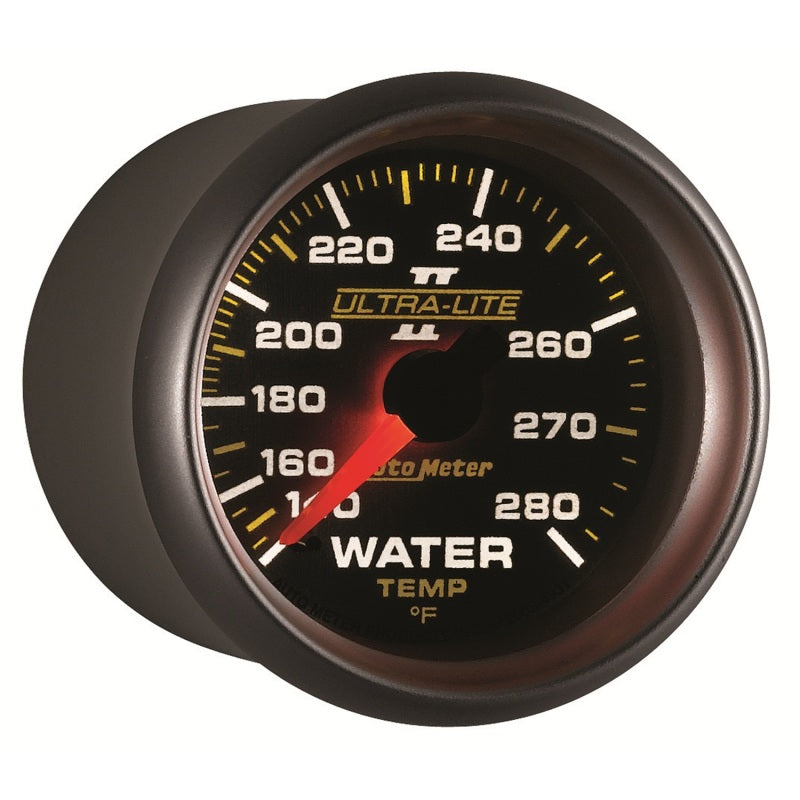 Autometer Ultra-Lite II 52mm 140-280 Deg F Mechanical Water Temp Gauge