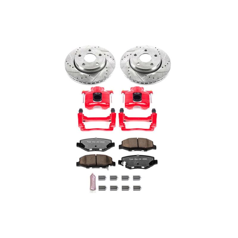 Power Stop 07-17 Jeep Wrangler Front Z36 Truck & Tow Brake Kit w/Calipers - eliteracefab.com