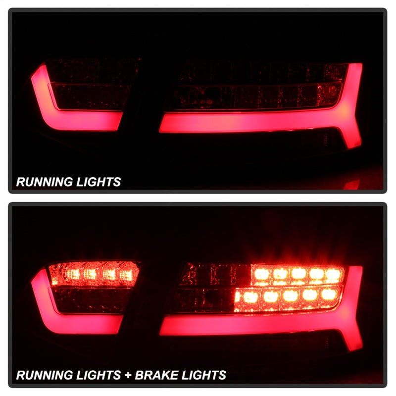 Spyder 09-12 Audi A6 LED Tail Lights - Black (ALT-YD-AA609-LED-BK) - eliteracefab.com