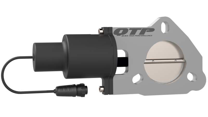 QTP 2.25in Bolt-On QTEC Electric Cutout Valve - Single - eliteracefab.com