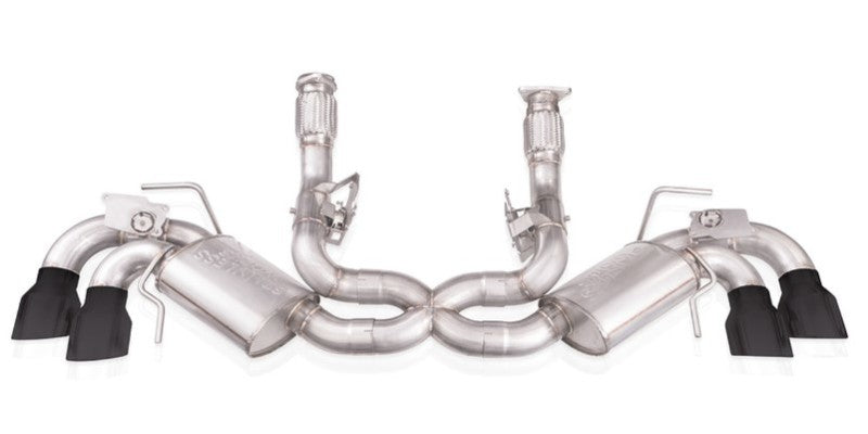 Stainless Works 20-21 Chevrolet Corvette C8 6.2L Redline Cat-Back Exhaust w/ Matte Black Tips Stainless Works