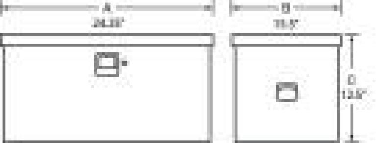 Tradesman Steel Job Site Box/Chest (Light Duty/Small) (24in.) - White Tradesman