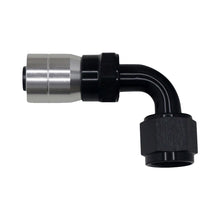 Load image into Gallery viewer, DeatschWerks 8AN Female Swivel 90-Degree Crimping Style Hose End CPE - Anodized Matte Black