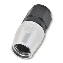 Load image into Gallery viewer, Russell Performance -12 AN Black/Silver Straight Full Flow Hose End